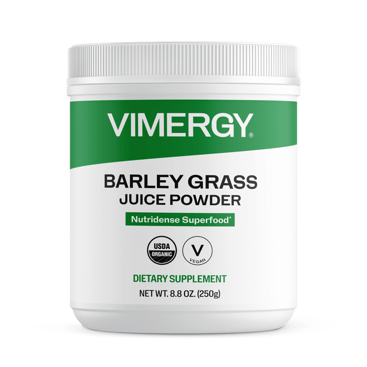 VIMERGY USDA Organic Barley Grass Juice Powder, 62 Servings – Super Greens Powder