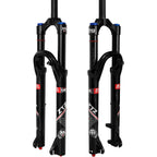 ZTZ 26/27.5/29 inch MTB Air Suspension Fork, Upgraded 34mm Stanchions & 140mm Travel, Rebound Adjust, Straight Steerer, 9x100mm QR, Manual Lockout
