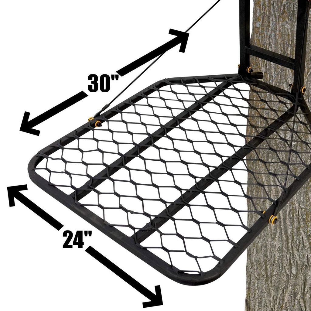 Muddy Boss Hang-On Stand - Durable Steel Outdoor Hunting Tree Stand