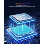 Android Tablet, 10 inch Android 14 Tablet, Quad-core CPU, RAM 4GB（2G+2G）, ROM 32GB (Up to 1TB), 800x1280 IPS, WiFi 6, 2MP+2MP, 6000mAh, Blue