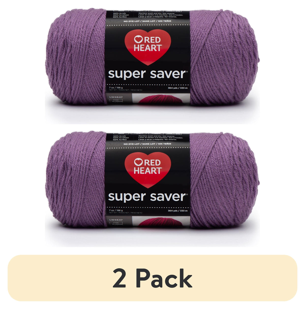 Red Heart Super Saver 4 Medium Acrylic Yarn Black 7oz 198g 364 Yards