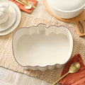 Better Homes & Gardens 10 in x 13 in Cream Figural Pumpkin Stoneware Baking Dish