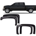 Factory Style Fender Flares Black Fit for Chevy Silverado 1500/2500HD/3500HD 2007-2013