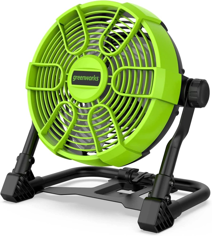Greenworks 24V 10in 5-Speed Fan 500 CFM With 2.0Ah USB Battery And Charger