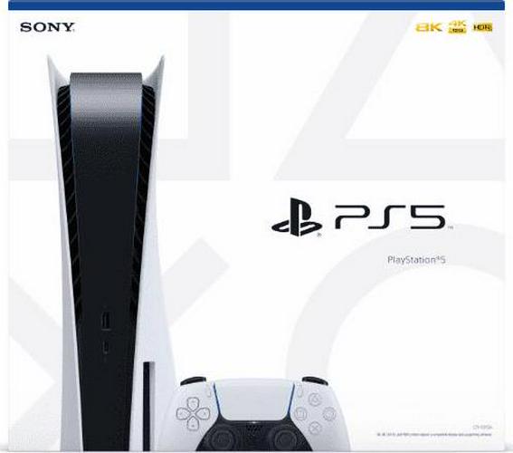 Sony PlayStation 5 Disc Console, White, 1 Controller - 3006634