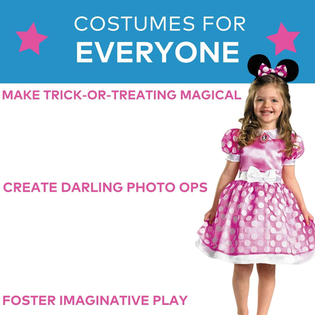 Disguise Toddler Girls' Pink Minnie Mouse Costume - Size 3T-4T