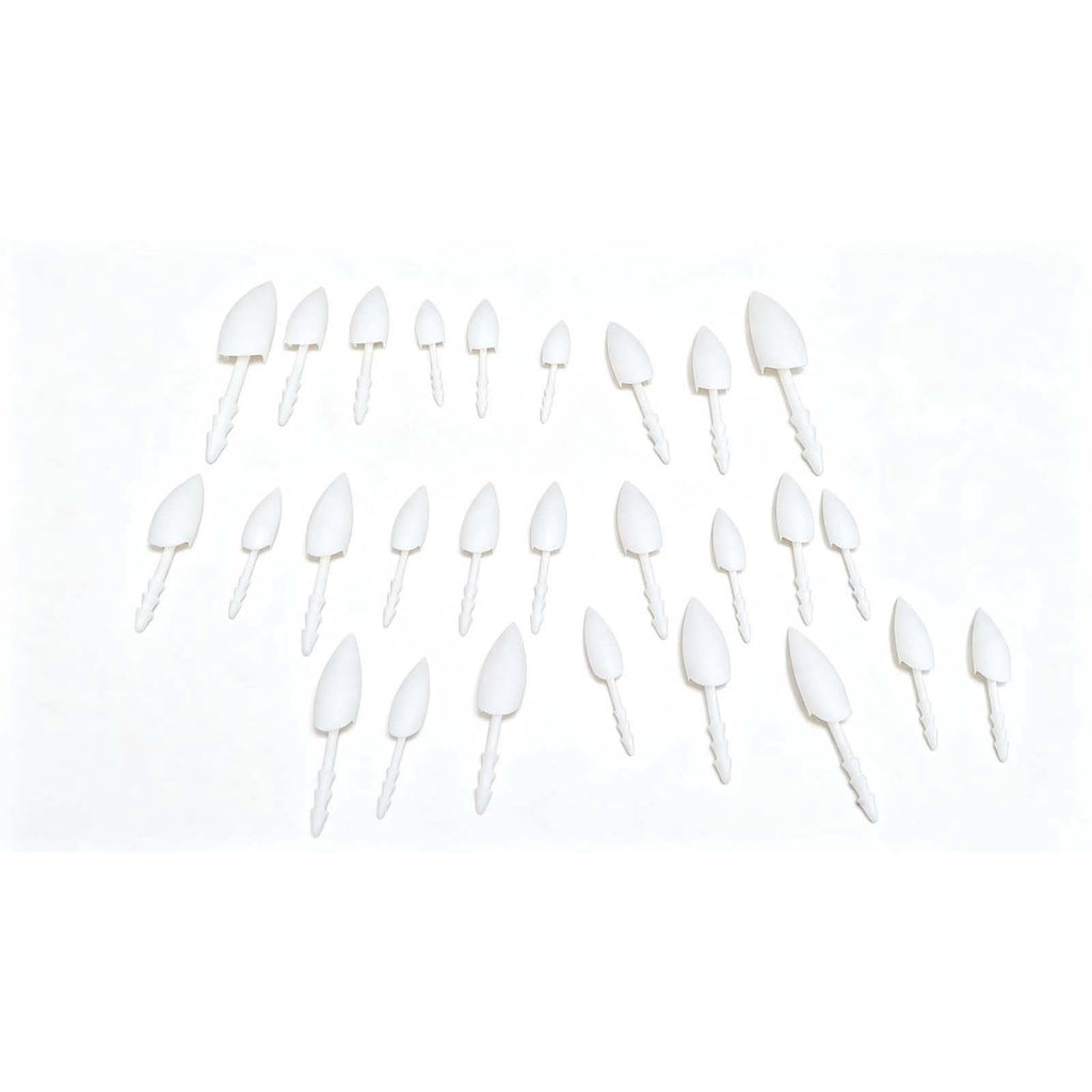 YAMB Halloween Pumpkin Teeth Decor Kit, Mini Fangs and Flat Teeth, Reusable Pin-In Design, For Pumpkin Carving and Party Craft, 1.6 Inch