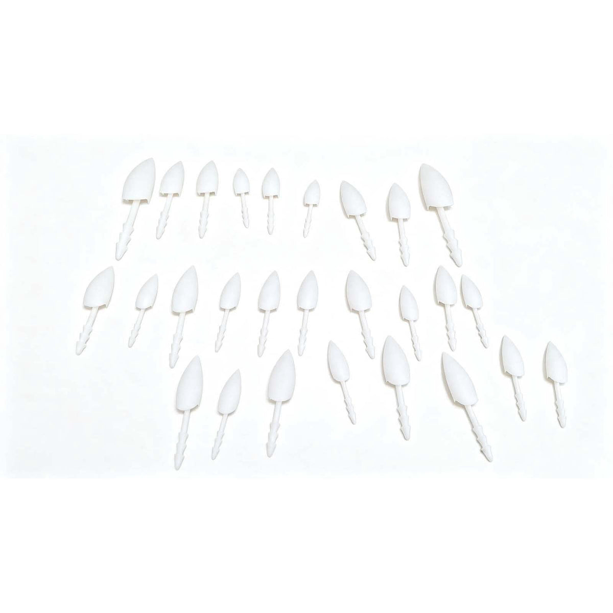 YAMB Halloween Pumpkin Teeth Decor Kit, Mini Fangs and Flat Teeth, Reusable Pin-In Design, For Pumpkin Carving and Party Craft, 1.6 Inch