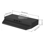 SNDOAS 30 inch Under Cabinet Range Hood Kitchen Cooking Vent 230CFM with Led Light Convertible,Black