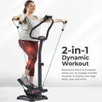 Sunny Health & Fitness Power Stepper With Resistance Bands, 330 LB Capacity - SF-S021055