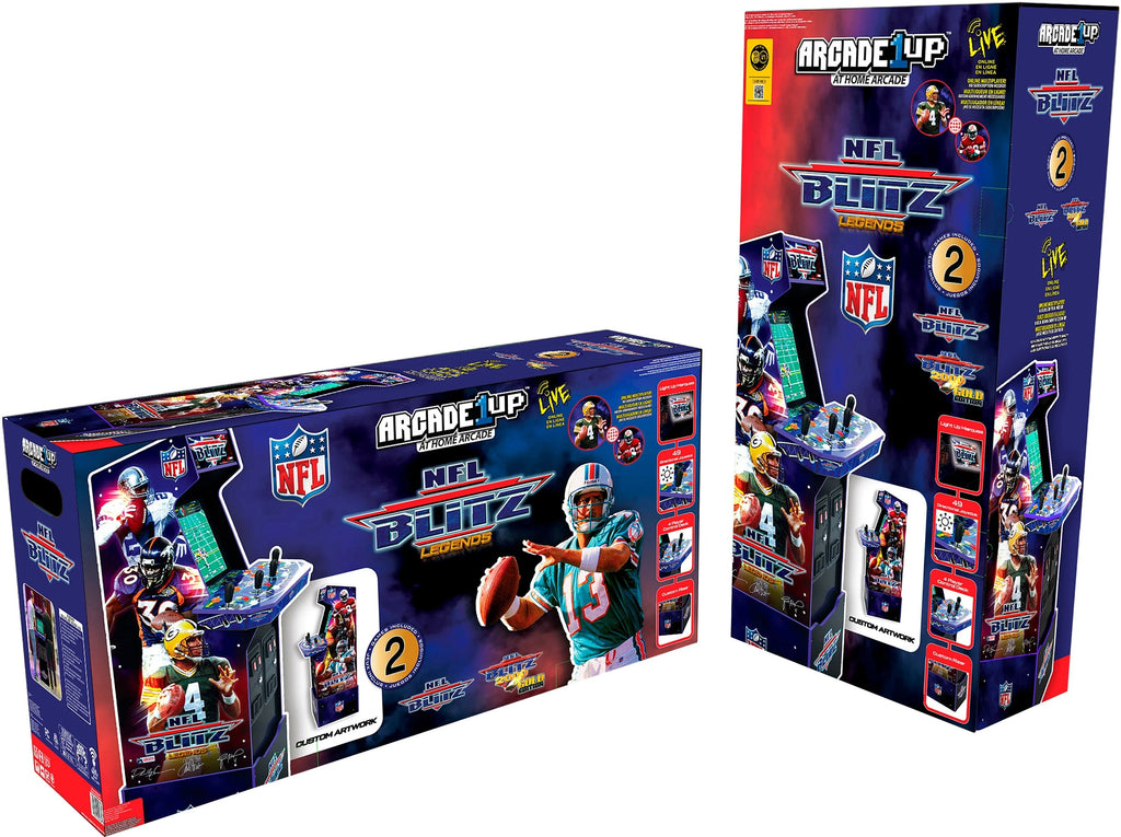 Arcade1Up NFL Blitz Arcade With Riser And Lit Marquee - Multi
