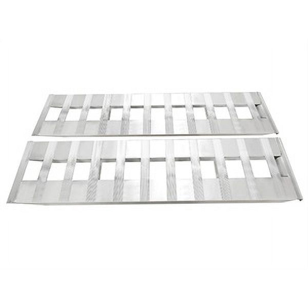 Kojem 60"x15" Aluminum 6800 LBS Loading Trailer Ramps for Truck Car Auto ATV UTV Universal Hook Attaching End Knife Foot 1 pair