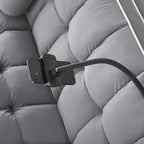 GNIXUU 3-in-1 Velvet Sleeper Sofa Bed With Adjustable Backrest And Storage - 55.5in W x 36in D x 30in H, 70in D x 45in W x 24in H