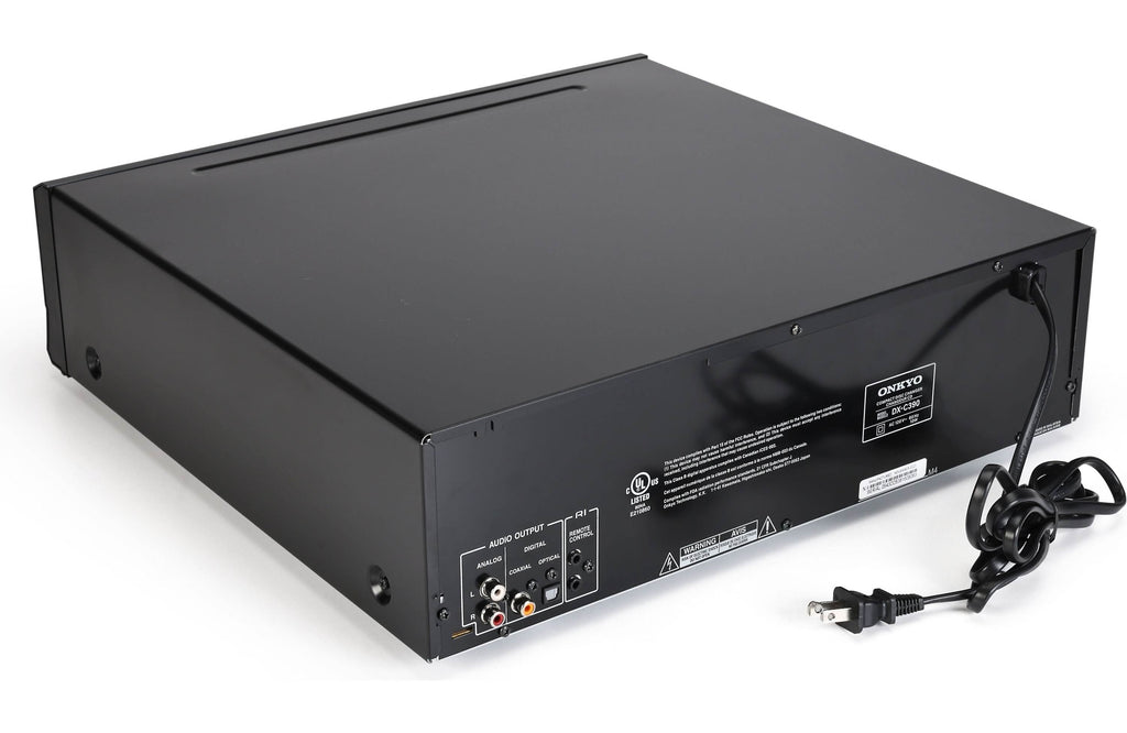 Onkyo 6-Disc CD Changer, Black - DX-C390