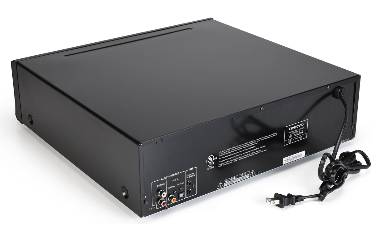 Onkyo 6-Disc CD Changer, Black - DX-C390