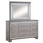 Furniture Of America 9-Drawer Wood Dresser With Mirror - Ruff Crocodile