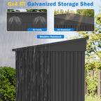 Clearance Storage Shed, Enyopro 6'x4' Outdoor Storage Sheds, Metal Storage House with Lockable Door, Storage Garden Tool shed for Lawnmower, Bike