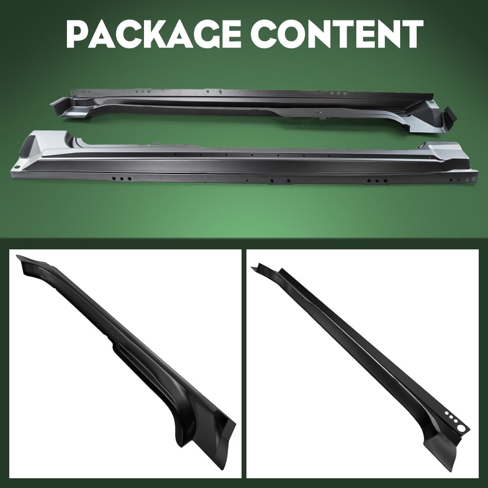 Rocker Panels for 2009-2014 Ford F-150 Super Cab (Extended Cab) Pickup, Left and Right Sides, Steel Factory-Style Replacement Panels