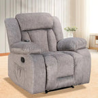 Heated Massaging Recliner Chair, 65L x 37W x 41H