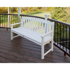 POLYWOOD Outdoor Bench, 60-Inch Recycled Plastic - Yacht Club