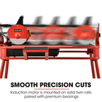 BAUMR-AG Wet Tile Saw, 800W, 200mm Blade, 720mm Max Cut - BTS210