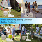 Miekor Portable Sink And Toilet Combo - 5Gal Hand Washing Station And 5.3 Gal Flushing Toilet