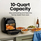 Chefman Digital Air Fryer With Rotisserie, 10 Qt, 17 Presets - CRJ38-10-RDO-V2