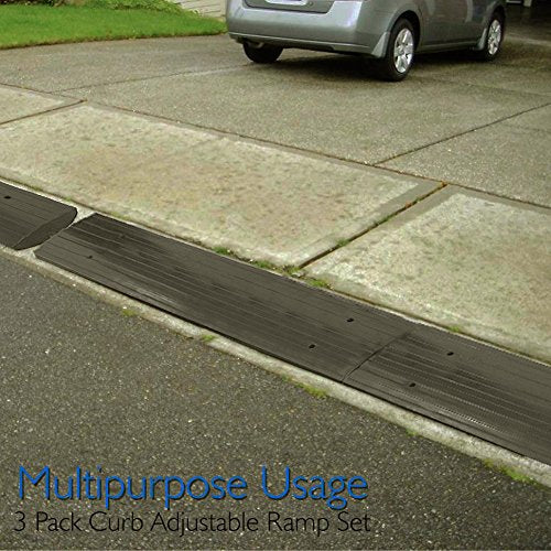 PYLE PCRBDR24.5 - Car/Truck Curb Ramp - Vehicle Curb-Side Bridge