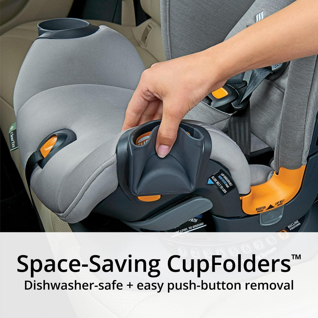 Chicco OneFit ClearTex All-in-One Car Seat, Slate - 00079741040070