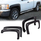 Factory Style Fender Flares Black Fit for Chevy Silverado 1500/2500HD/3500HD 2007-2013