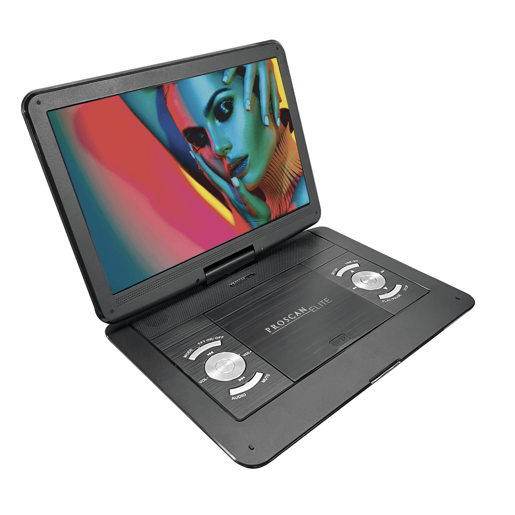Proscan Elite 13.3" Portable DVD Player with 1366 × 768 HD Display, Black