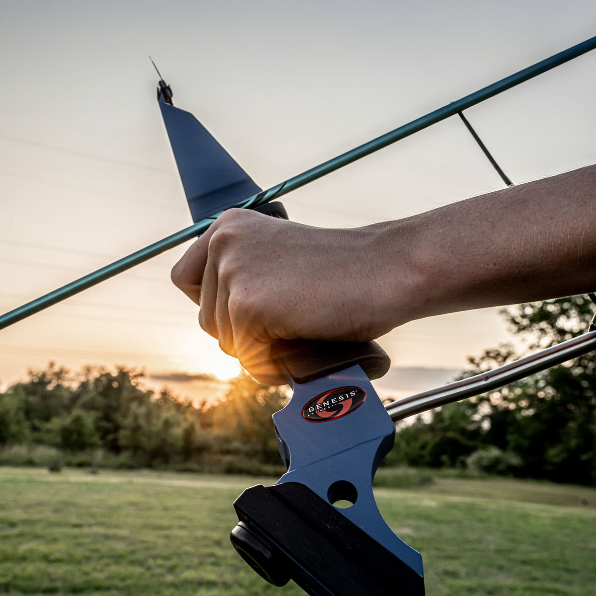 Genesis Archery Original Archery Compound Bow and Arrow Set - Right Hand Draw - Blue