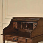 32in Mini Roll-Top Desk With Integrated USB Charging Port