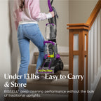 BISSELL PowerForce PowerBrush Upright Deep Cleaner, for Carpet, Compact and Lightweight, Advanced Pro Max Clean + Protect Formula Included, 3938