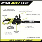 Ryobi 18-Inch 40V Cordless Chainsaw Kit With Battery And Charger - RY40530
