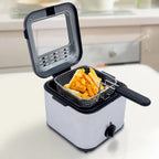 1000W 2.5L Deep Fryer With Basket, View Window And Oil Dripping Hook