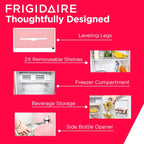 Frigidaire Retro Bar Fridge 3.2 Cu. Ft. Pink/Coral With Bottle Opener