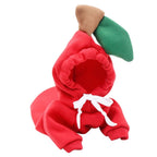 Winter Warm Plush Dog Coat Hoodie, Pet Halloween Frog Cosplay Costume for Small Dogs