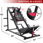 syedee Leg Press, Hack Squat And Leg Extension Machine - Lower Body Home Gym