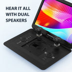 17.9" Portable DVD Player-With 15.6" HD Swivel Screen,, 6 Hours Rechargeable Battery, Support CD/DVD/USB/SD Card/Sync TV，Car Charger