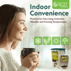 All Seasons Indoor Composting Kit, 5 Gallon Tan Composting Bin with Bokashi Compost Starter