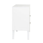 Prepac Milo 2-Drawer Tall Nightstand With Open Shelf, White