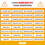 IGAN Generator Tent Waterproof Generator Cover Windproof Kit 3500–12000 Watt 10 lb. Pro Max Black