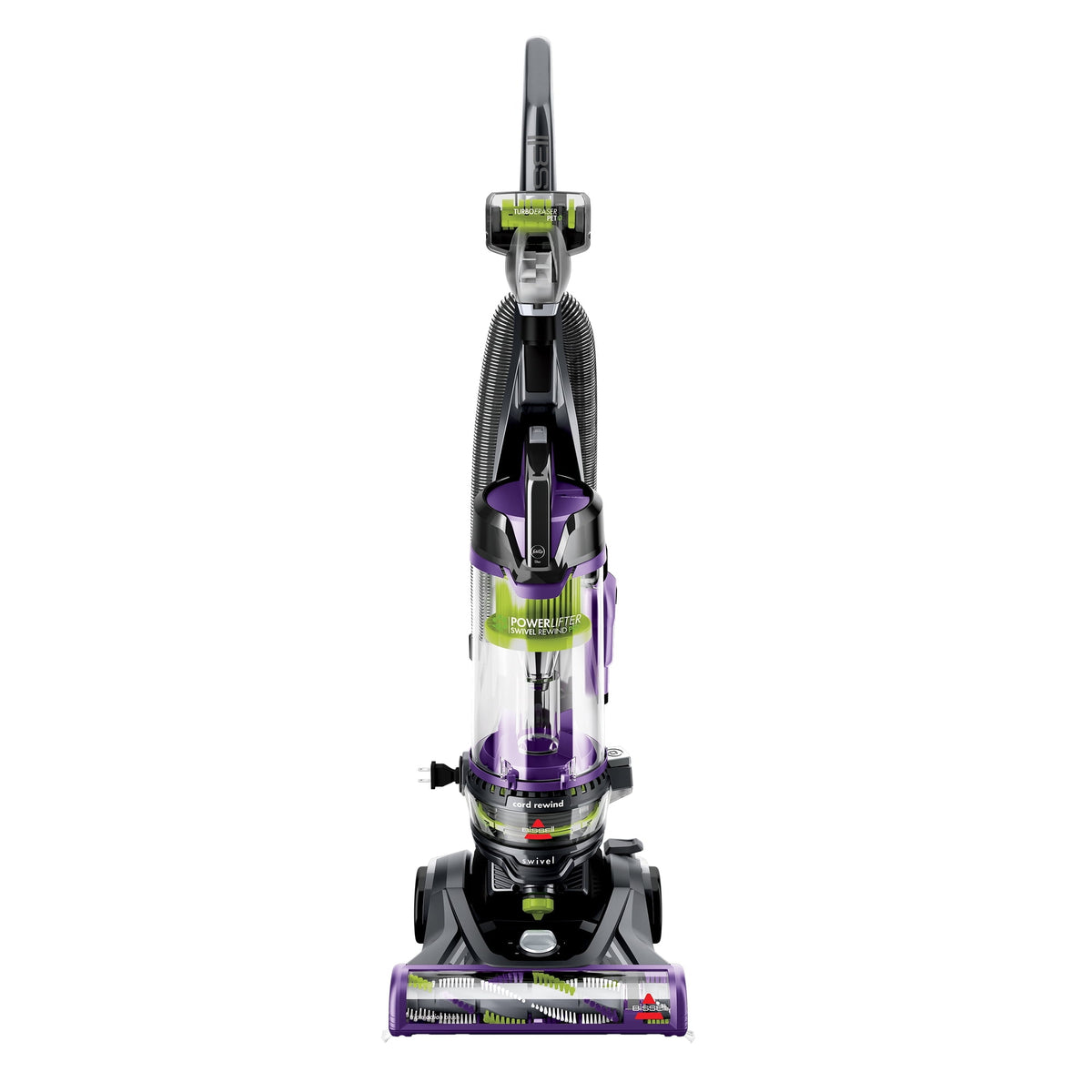 BISSELL PowerLifter Swivel Pet Rewind, Bagless, Upright Vacuum, Pet Friendly, Triple Action Brush Roll, Automatic Cord Rewind, Scatter Free