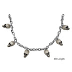 Skull Chain Decoration, Silver, 6', Halloween by Way To Celebrate