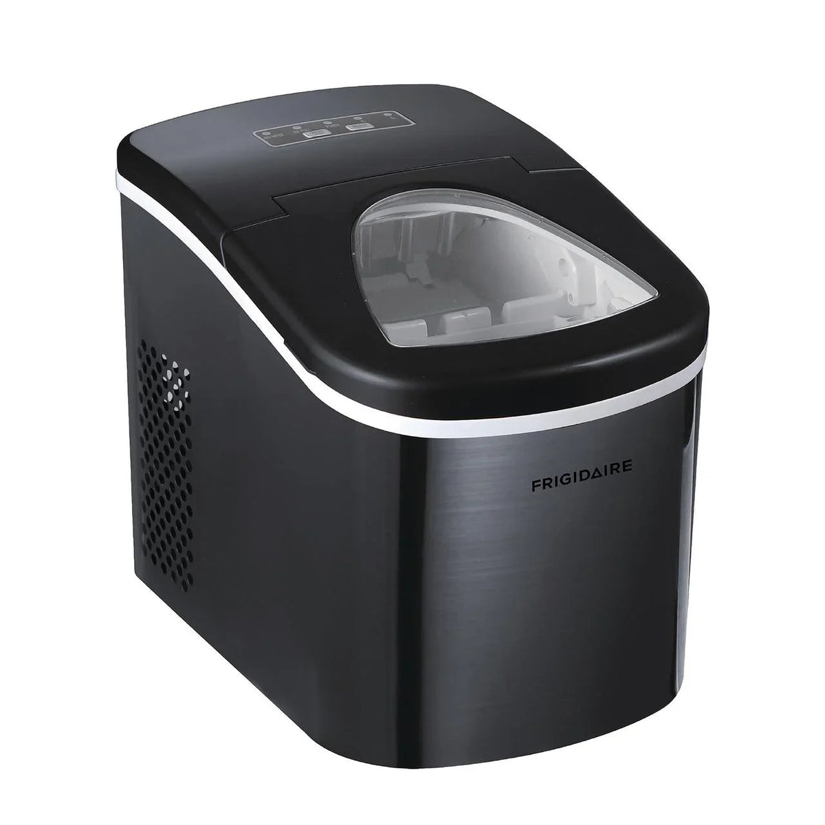 Frigidaire Portable Self-Cleaning Ice Maker, Black Stainless Steel - EFIC117-Ssblack_Sc