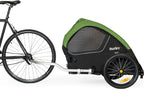 Burley Pet Bike Trailer, 75 Pounds, Fern Green/Black/White - Tail Wagon 947108