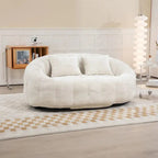 Adult-Sized Multi-Hue Bean Bag Lounge Chair, 43in L x 35in W x 31in H