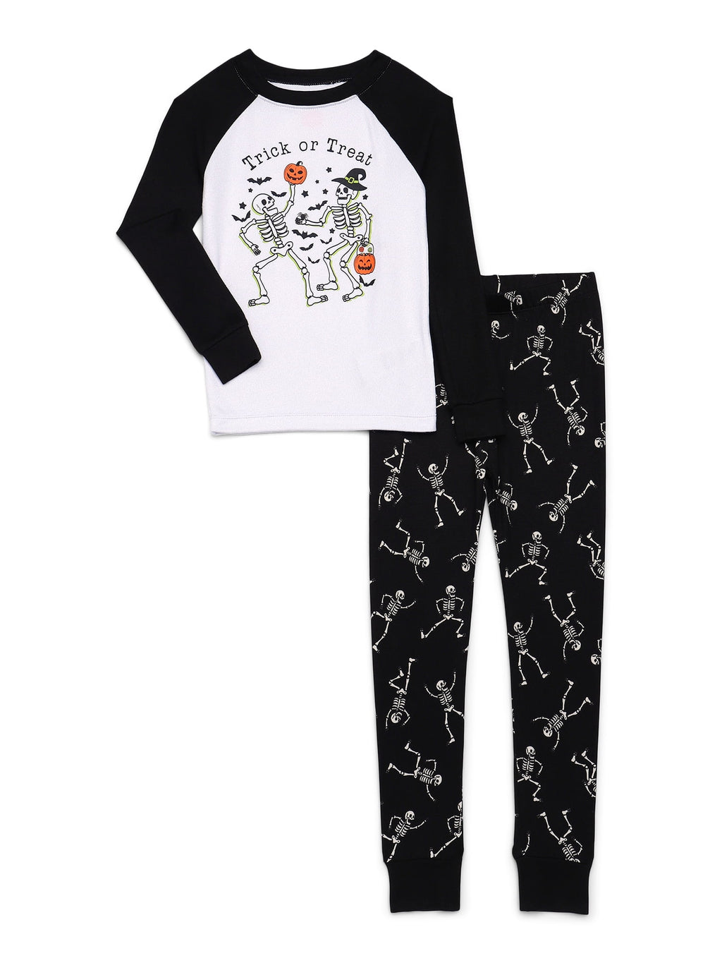 Halloween Boys' Glow In the Dark Top and Pants Pajama Set from Way to Celebrate, 2-Piece