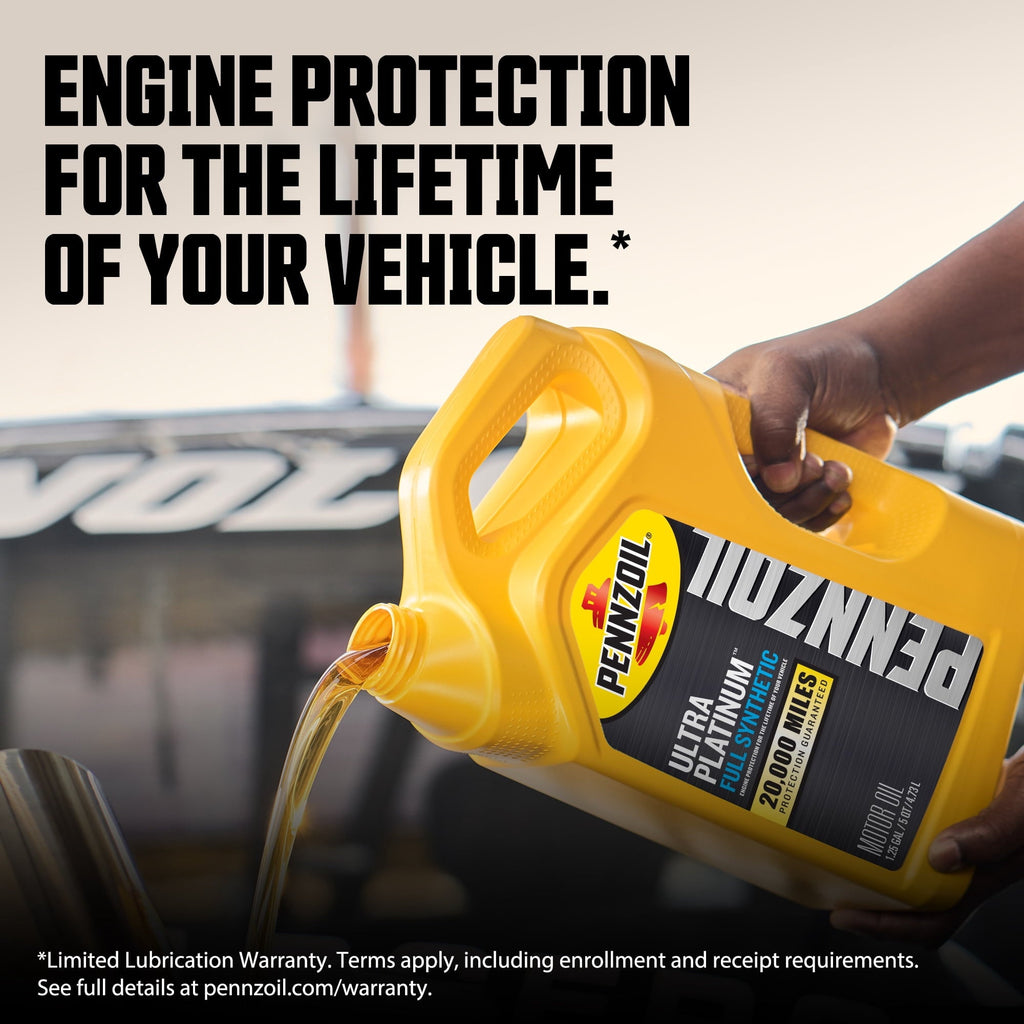 3 pack) Pennzoil Ultra Platinum Full Synthetic 5W-30 Motor Oil, 5 Quart